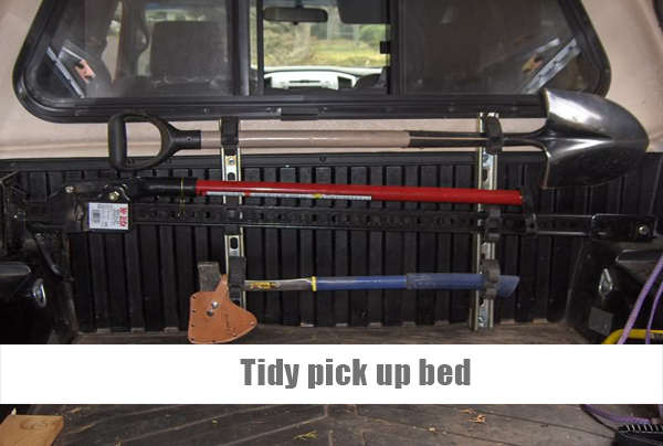 Spade and Axe in pick up bed 3